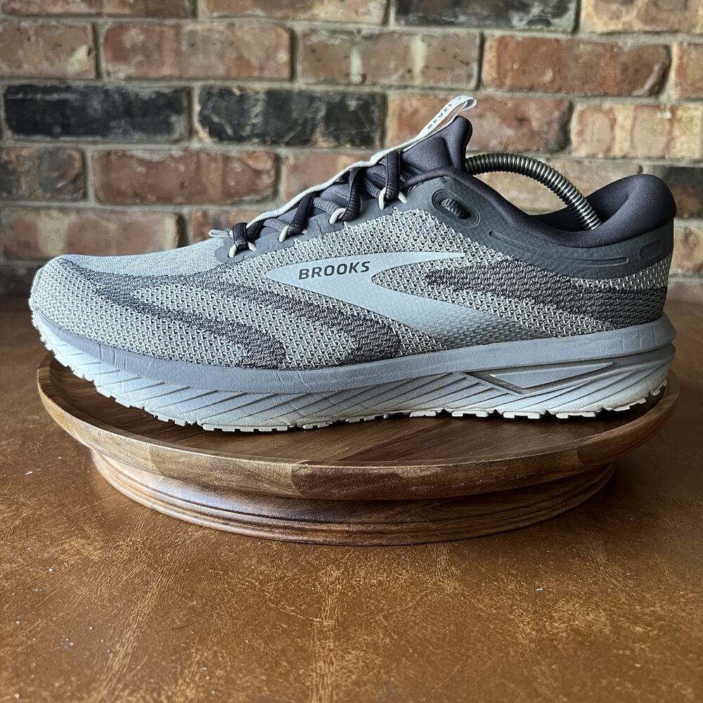 Brooks Revel 7 Gray Balanced Cushion Men's 12 Road Running Shoes Sneakers